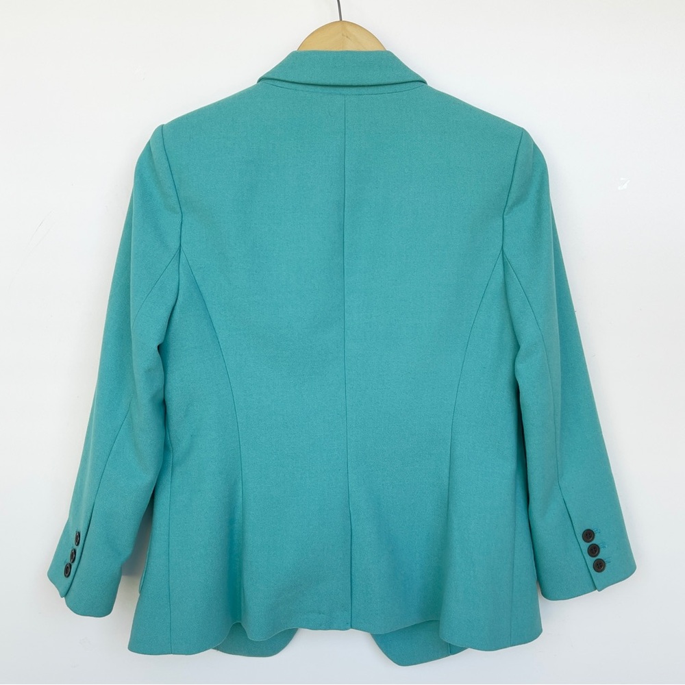 THE LIMITED Jacket Two Buttons Satin Contrast Lining 3/4 Sleeve w/Three Buttons - Picture 11 of 16